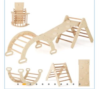 Set Escalada Montessori Niños Madera