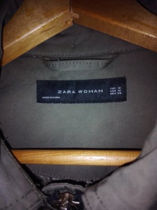 Chaqueta Zara Woman Verde Talla M