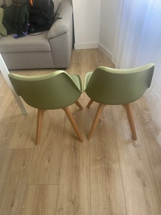 Juego de 2 Sillas Diseño Verde