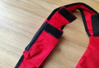 Mochila Bandolera Camper Roja. Nueva