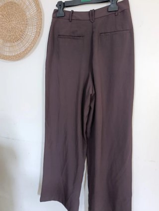 Pantaloni larghi Piazza Italia viola