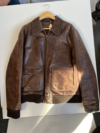 Chaqueta Aviador Piel Marrón Timberland Vintage