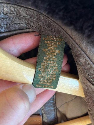 Chaqueta Aviador Piel Marrón Timberland Vintage