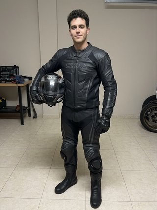 Traje de moto chaqueta y pantalón