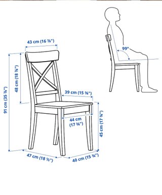Sillas blancas IKEA (4 unidades)