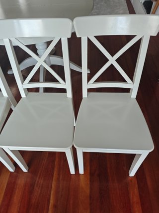 Sillas blancas IKEA (4 unidades)
