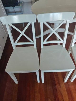 Sillas blancas IKEA (4 unidades)