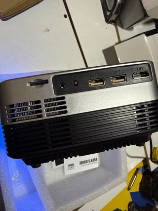 Proyector Excelvan Gris y Azul