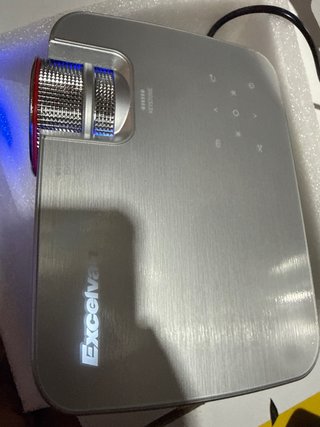 Proyector Excelvan Gris y Azul