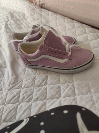 Zapatillas Vans rosas y blancas