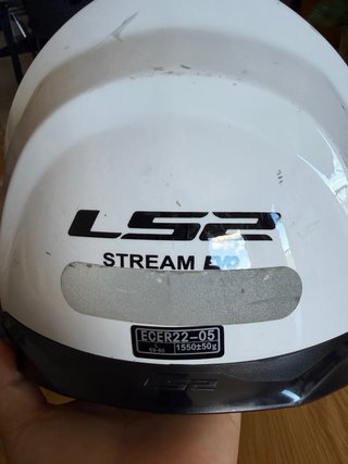 Casco de moto LS2 blanco