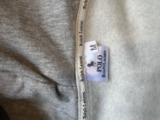 Sudadera Ralph Lauren Gris Cremallera