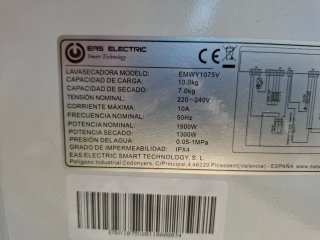 Lavadora/Secadora EAS ELECTRIC Platinum