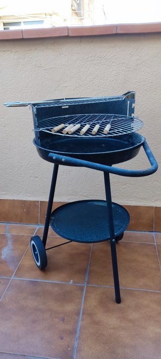 Barbacoa Portátil Negra/Plateada
