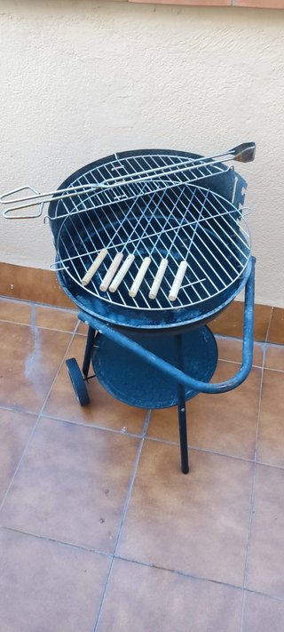 Barbacoa Portátil Negra/Plateada