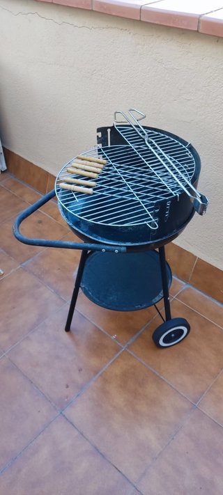 Barbacoa Portátil Negra/Plateada