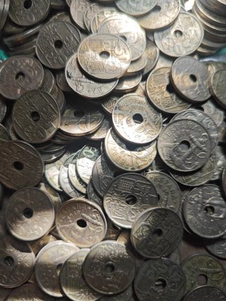 200 Monedas España 0,50 Céntimos 1949 y 1963