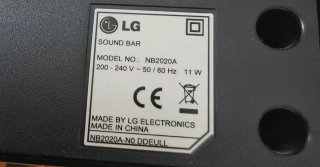 Barra de Sonido LG Negra