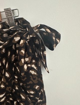 Falda leopardo bracken Molly con Y lazo volantes t