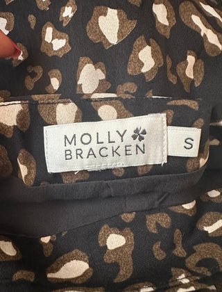 Falda leopardo bracken Molly con Y lazo volantes t