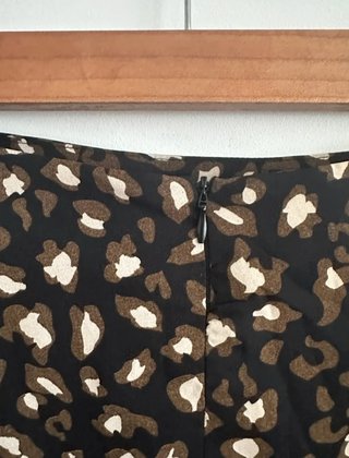 Falda leopardo bracken Molly con Y lazo volantes t