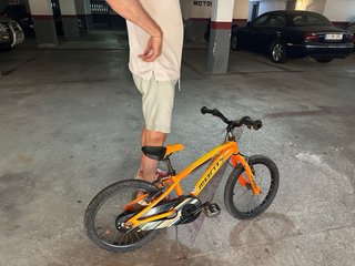 Bicicleta infantil Monty naranja