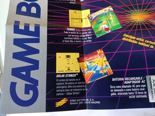 Folleto Publicitario en español GAME BOY de 1990