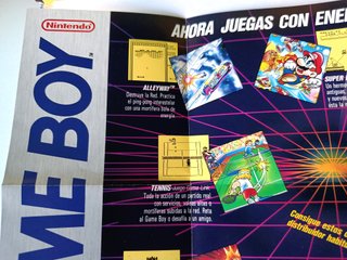 Folleto Publicitario en español GAME BOY de 1990