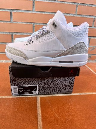 jordan 3 retro Beige/Blanco Talla 42