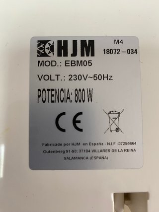 Radiador HJM 800W EBM05 M4 Bajo Consumo.