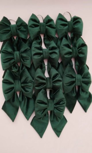 Set sartoriale 10 fiocchi fatti a mano+ puntale