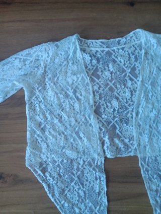 Blusa encaje blanca talla M/L
