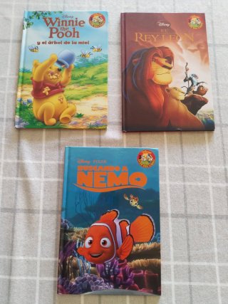 Libros Disney (lote de 3 títulos)