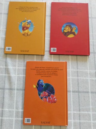 Libros Disney (lote de 3 títulos)