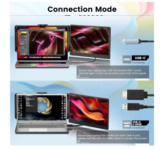 Pantalla Portátil DomyFan S1 Dual Screen