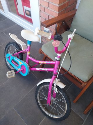 Bicicleta niña TOPBIKE con correpasillos