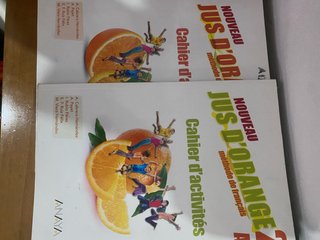 Libros de francés NOUVEAU JUS D’ORANJE1 Y 2