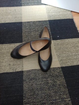 Zapatos de baile negros con tira
