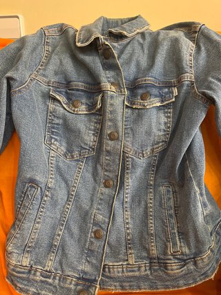 Chaqueta tejana vaquera azul