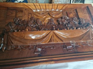 Última Cena madera tallada