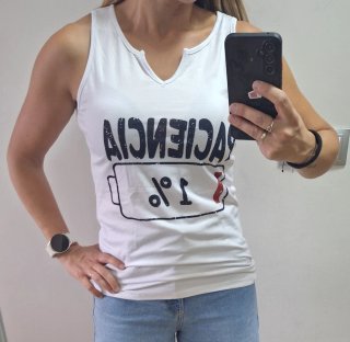 Camiseta blanca mujer talla S