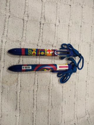 Pareja Bolígrafos FC Barcelona Multicolor