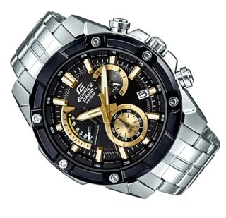 Reloj Casio Edifice Cronógrafo Dorado y Plateado