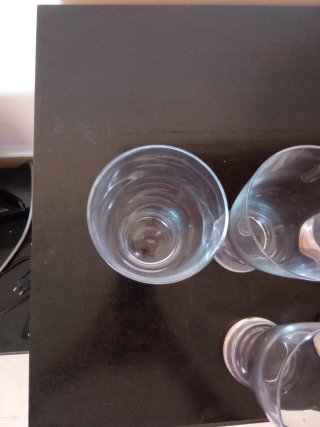 Set de 5 vasos de vidrio