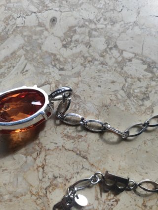 Collana Boccadamo con pendente arancione