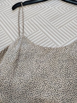 Vestido tirantes estampado animal print