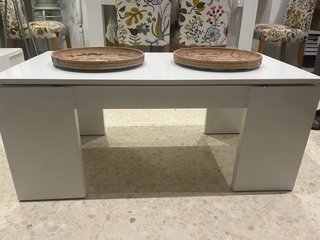 Mesa abatible blanca pequeña 1,00x50 alto 43