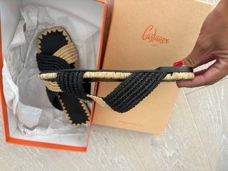 Sandalias Castañer Beige y Negro