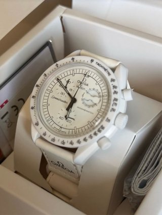 Omega x Swatch Reloj Speedmaster MoonSwatch Blanco