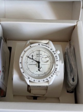 Omega x Swatch Reloj Speedmaster MoonSwatch Blanco
